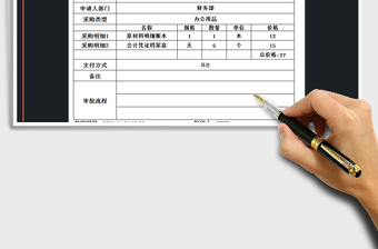 2025年采购申请单-进销存