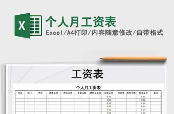 2025年个人月工资表