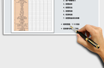 2025年年度收支损益表