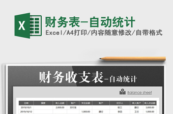 2025年财务表-自动统计