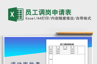 2025年员工调岗申请表