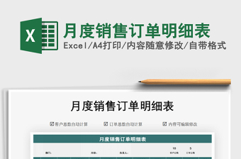 2025年月度销售订单明细表