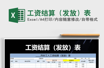 2025年工资结算（发放）表