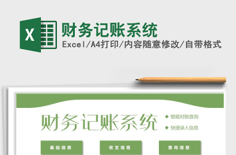 2024年财务记账系统