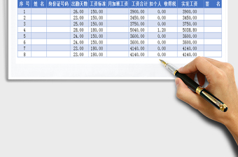 2025年工资表（新个税计算）