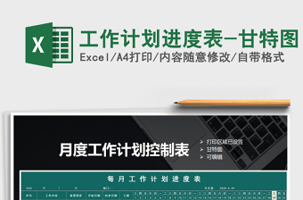 2025年工作计划进度表-甘特图