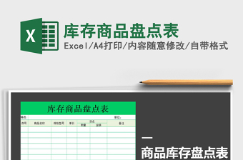 2025年库存商品盘点表