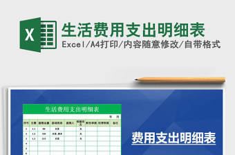 2025年生活费用支出明细表