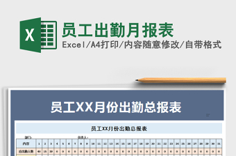 2025年员工出勤月报表