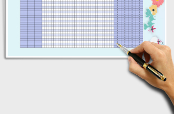 2025年考勤表模板--自动计算出勤情况