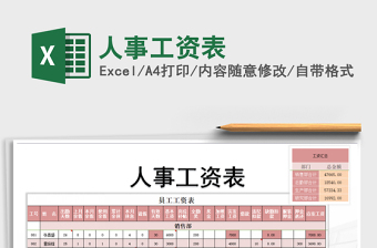 2025年人事工资表