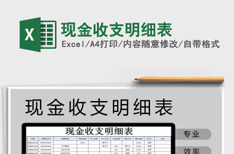 2025年现金收支明细表