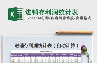 2025年进销存利润统计表