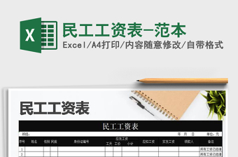 2025年民工工资表-范本