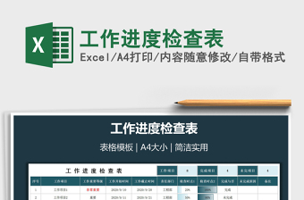 2025年工作进度检查表