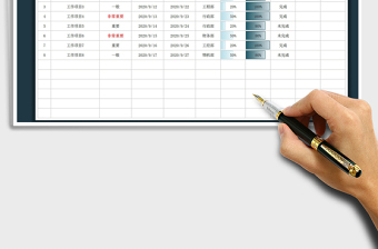 2025年工作进度检查表