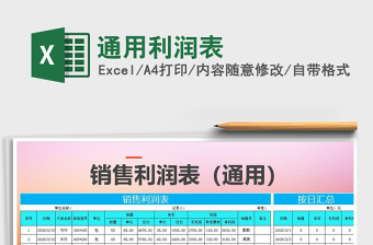 2025年通用利润表