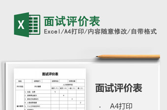 2025年面试评价表
