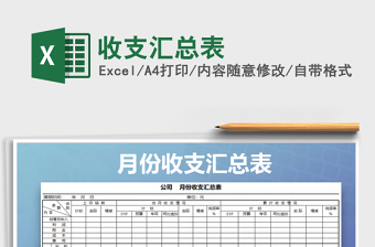 2025年收支汇总表