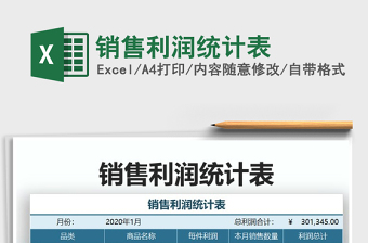 2025年销售利润统计表