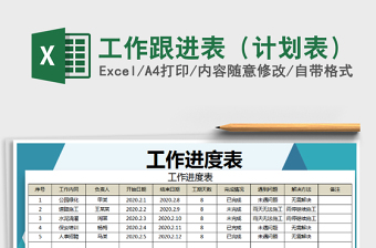2025年工作跟进表（计划表）