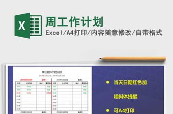 2025年周工作计划免费下载