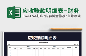 2025年应收账款明细表-财务