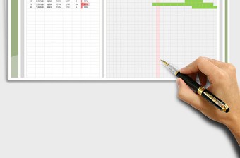 2025年工作计划表-自动甘特图显示