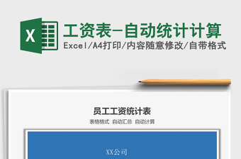 2025年工资表-自动统计计算