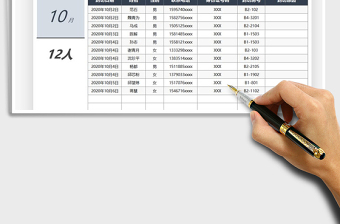 2025年物业管理外来人员登记表