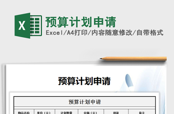 2025年预算计划申请