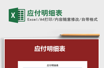 2025年应付明细表