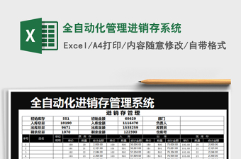 2025年全自动化管理进销存系统
