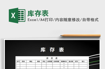 2025年库存表