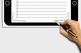 漫画风可爱每日时间日程安排表