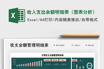 2025年收入支出余额明细表（图表分析）