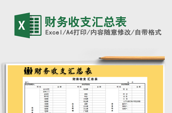 2025年财务收支汇总表