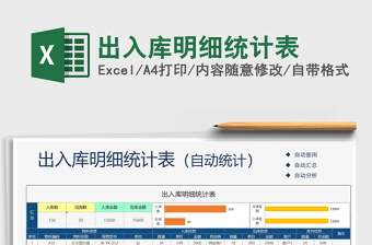 出入库统计表茶叶