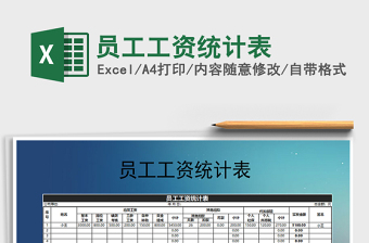 2025年员工工资统计表