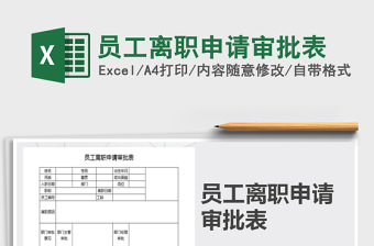 2025年员工离职申请审批表
