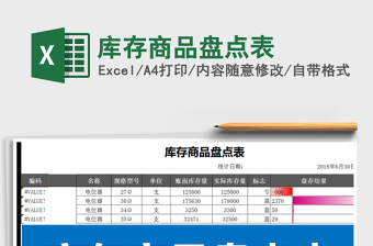 2025年库存商品盘点表