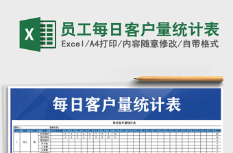 2025年员工每日客户量统计表