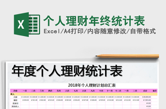 2025年个人理财年终统计表