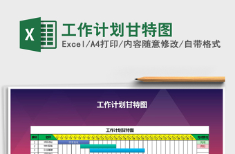 2025年工作计划甘特图