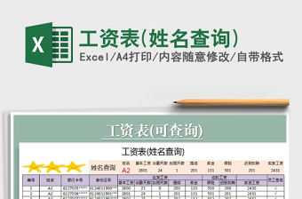 2025年工资表(姓名查询)