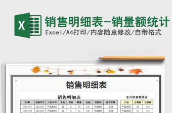 2025年销售明细表-销量额统计