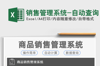 2025年销售管理系统-自动查询