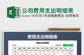 2025年公司费用支出明细表