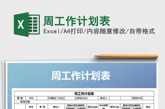 2025年周工作计划表