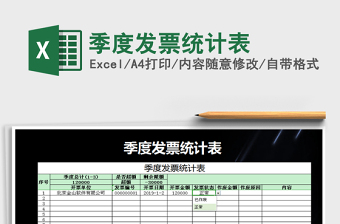 2025年季度发票统计表